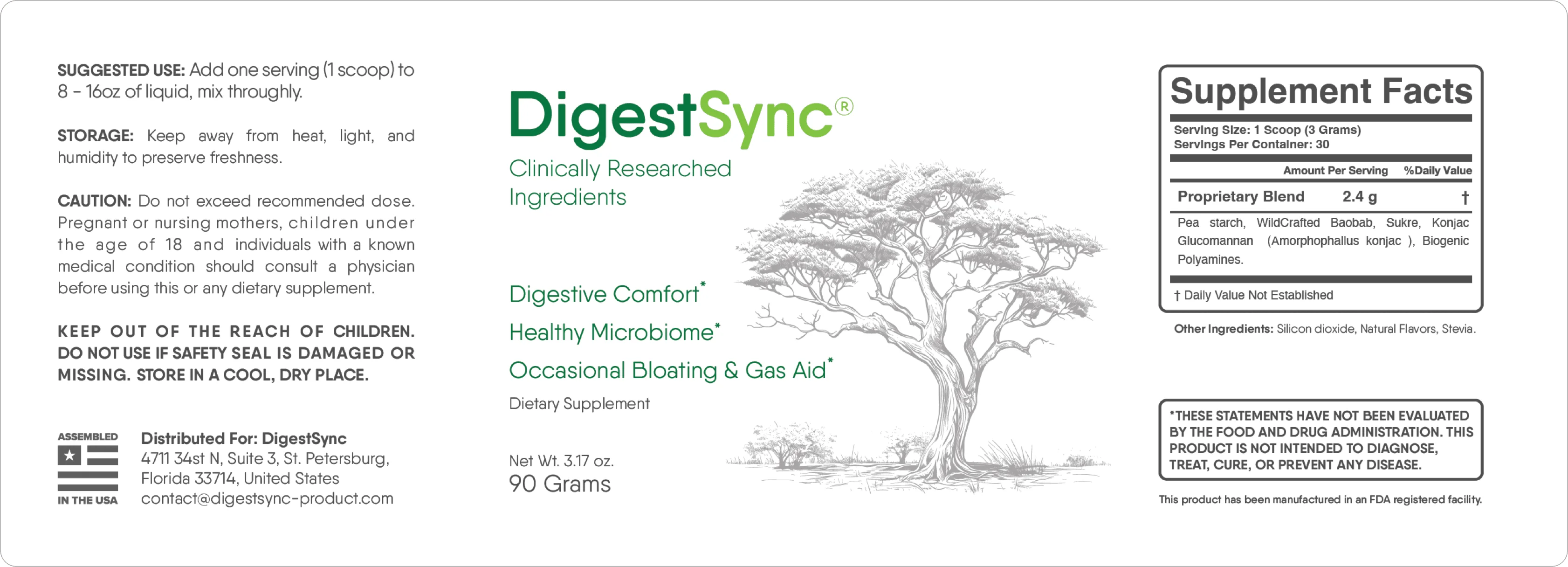 DigestSync Ingredients